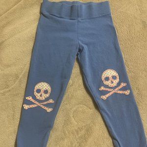 Mini Boden PIRATE leggings girls blue fair conditi